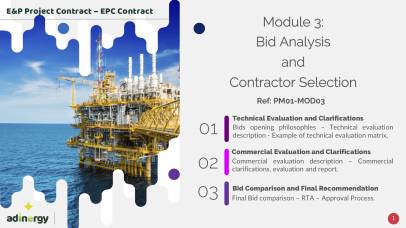 Bid analysis and Contractor selection