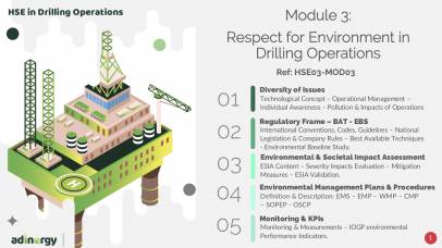 Respect for Environment in Drilling Operations